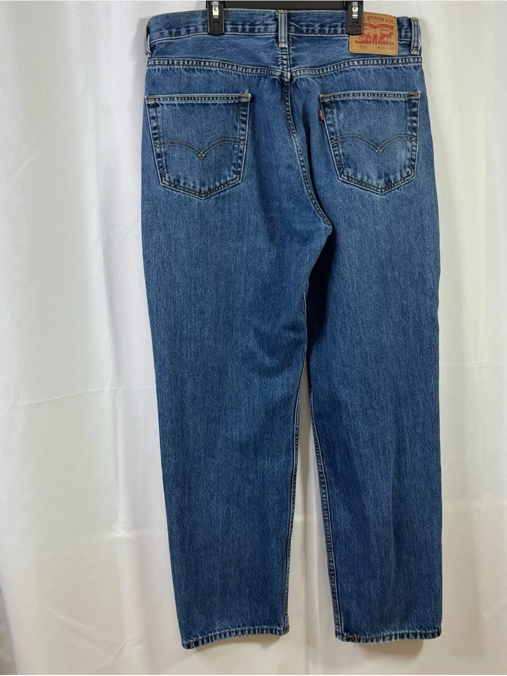 Levi’s 550 Relaxed Fit Jeans Mens 36x32 Blue Medium Wash Straight Leg Denim